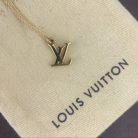 LOUIS VUITTON LV Charm Necklace 16” or 18” Chain - Picture 6 of 13
